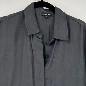 JAMES PERSE GRAY LINEN JUMPSUIT